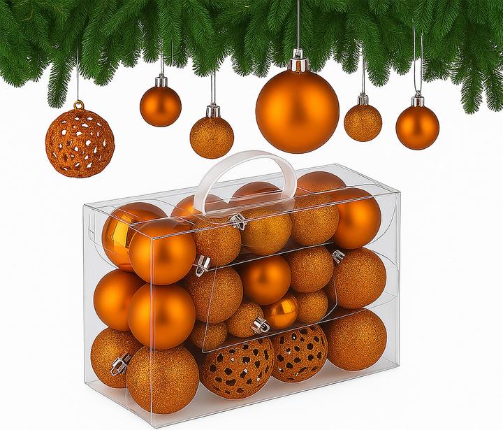 Actual product image Relaxdays christmas baubles (50 -part)