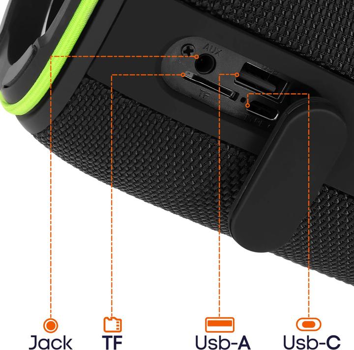 Actual product image Wiwu Bluetooth speakers - Wireless Bluetooth Speaker Thunder H5 (8 h)