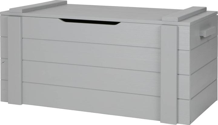 Productafbeelding Woood Speelgoedkist Dennis Grenen Beton Grijs (FSC) (42 x 90 x 42 cm)