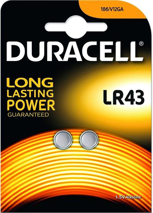 Produktbild Duracell Electronics (2 Stk., LR43, 170 mAh)