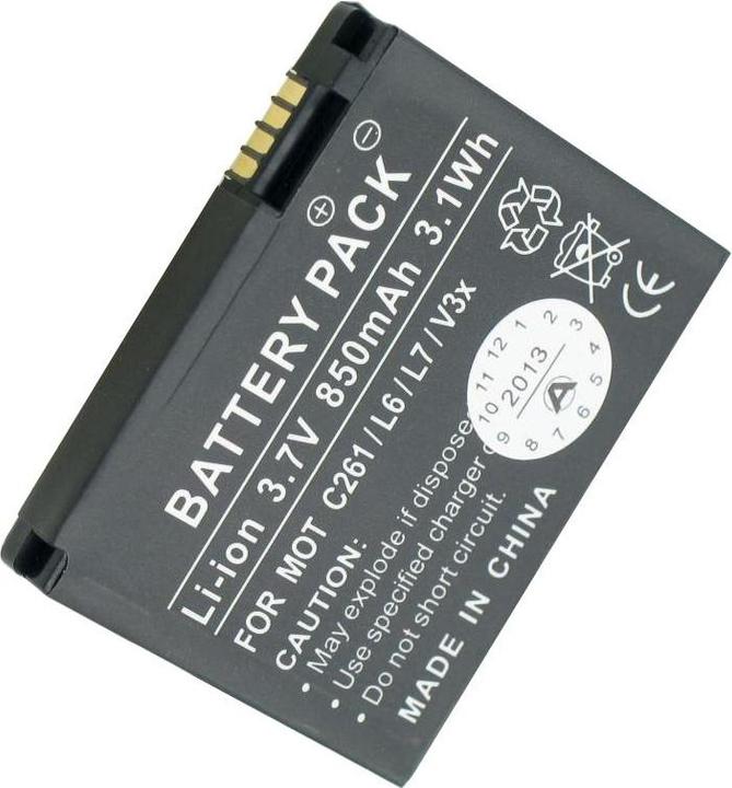 Actual product image Motorola Battery C261, K1, L2, L6, L7, V3x, BK60, SNN5781A, SNN5768, BC60, SNN5768A