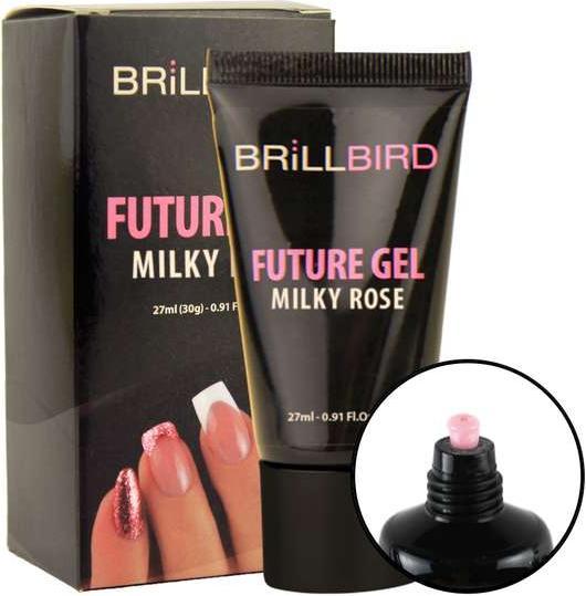 BrillBird Future Gel Milky Rose - 30g (Milky Rose, UV-Gel Lack)