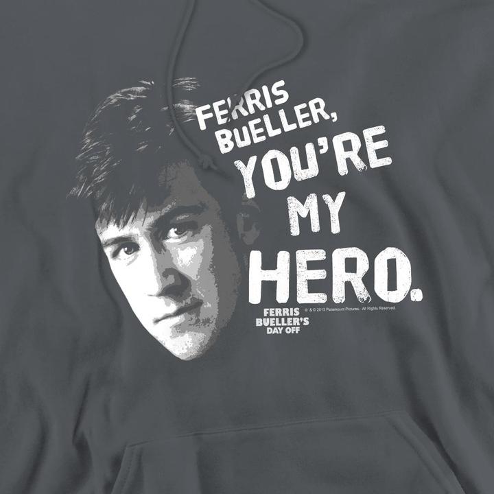Immagine prodotto Ferris Bueller´s Day Off Ferris Bueller's Day Off My Hero Felpa con Cappuccio Uomo (S)