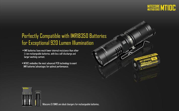 Immagine prodotto Nitecore Mt10c (9.12 cm, 920 lm)