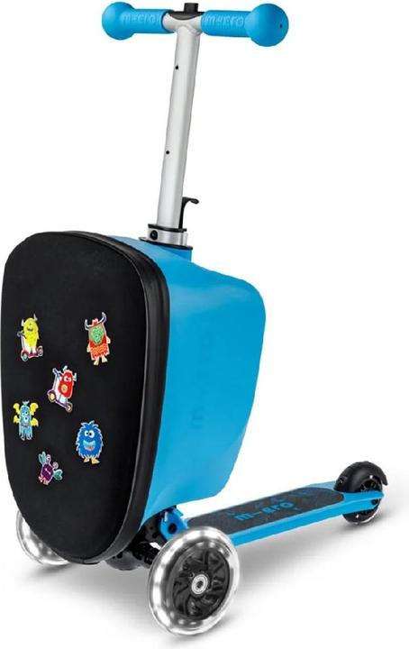 Micro Kickboard Luggage Junior Patch & Play Blau