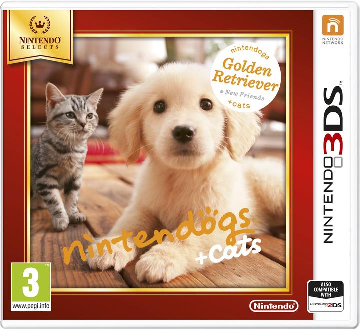 Actual product image Nintendo Nintendogs + Cats: Golden Retriever (3DS, Multilingual)
