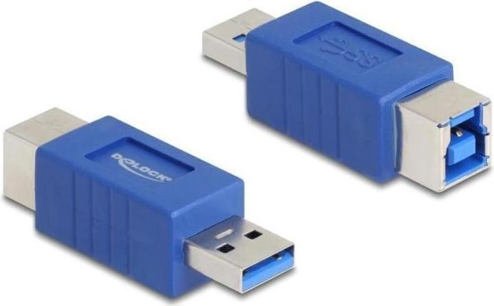 Productafbeelding Delock USB 5 Gbps adapter USB type-A stekker naar USB type-B aansluiting (USB-BC 1.2)