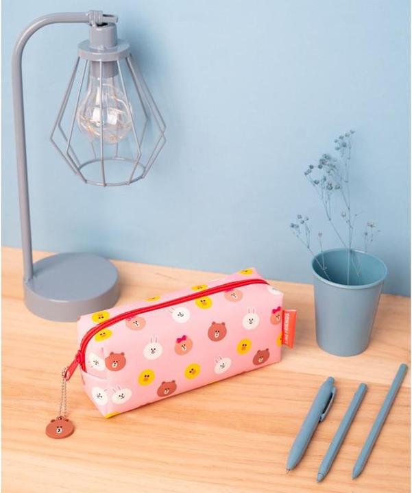 Actual product image Line Friends pencil case - Cosmetic bag with a teddy bear image, universal