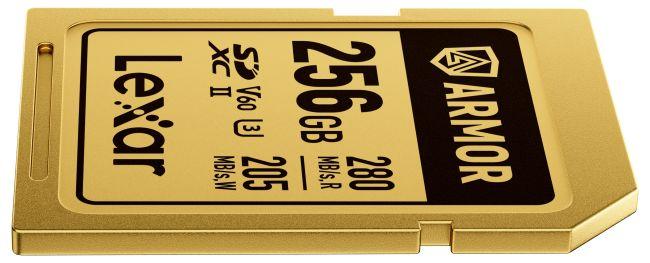 Actual product image Lexar Armor Gold (256 GB, SDXC, U3, UHS-II)
