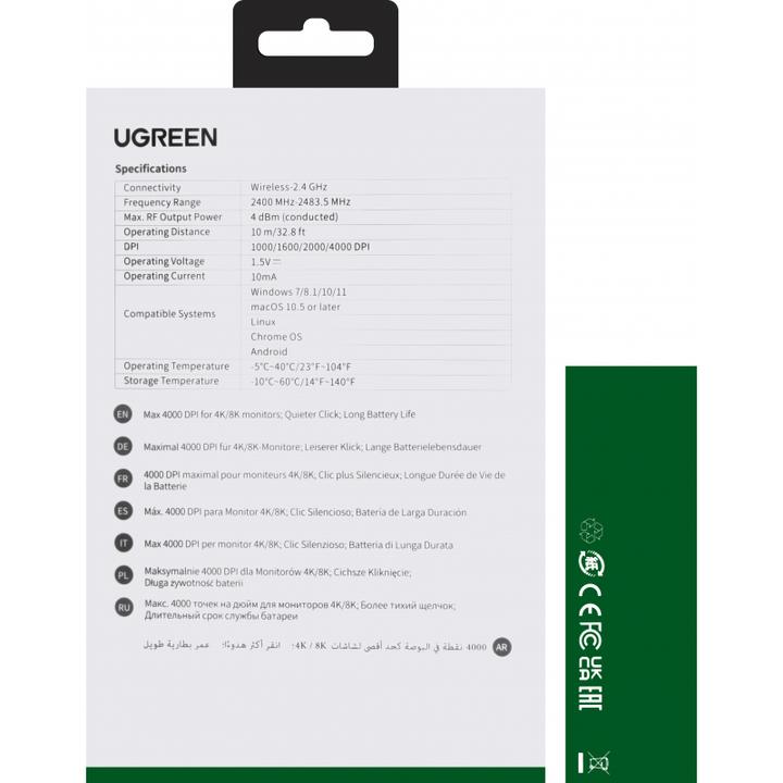Produktbild Ugreen Wireless mouse MU001 (Kabellos)