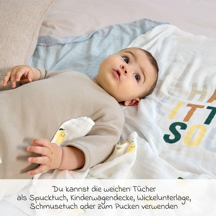 Produktbild Lässig Mullwindeln & Mulltücher Mulltuch 3er Pack Heavenly Soft Swaddle L (80 cm, 80 cm)