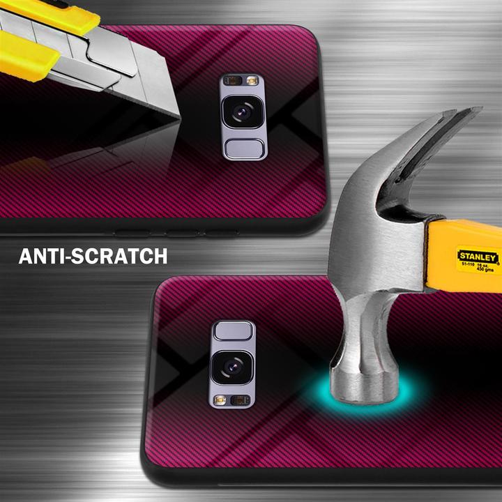 Image du produit Cadorabo TPU Couverture en verre rayé (Samsung Galaxy S8+)