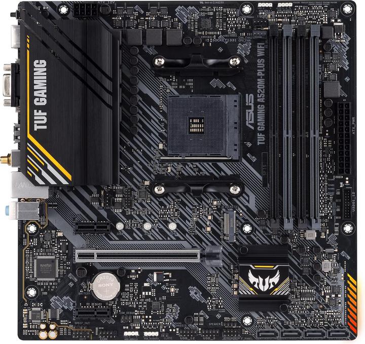 Produktbild ASUS TUF GAMING A520M-PLUS WIFI (AM4, AMD A520, mATX)