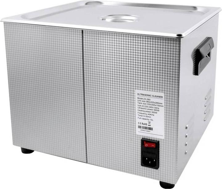 Produktbild Toolcraft USC-1500 Ultraschallreiniger Bürobedarf, Schmuck, Werkstatt 360 W 15 l (40 kHz, 15000 ml)