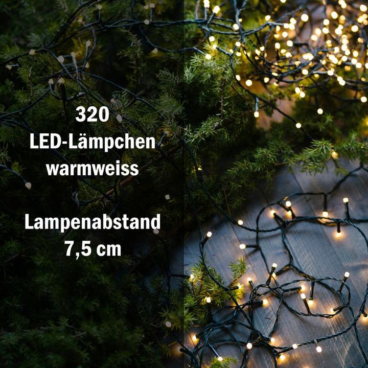 Produktbild Hermex 23.92m LED Lichterkette Weihnachten Leuchtkette Lichtgirlande (23.92 m)