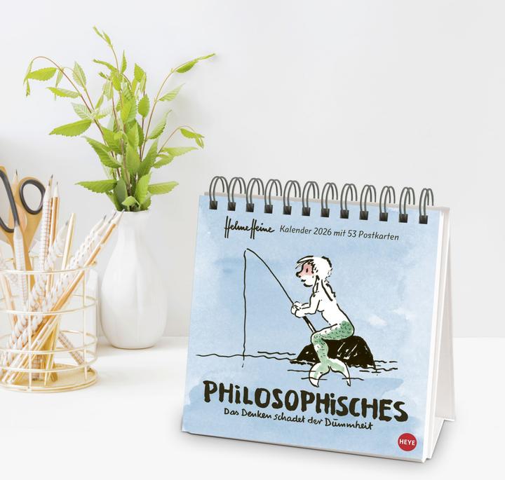 Produktbild Helme Heine: Philosophisches Premium-Postkartenkalender 2026 (Harter Einband, Deutsch)
