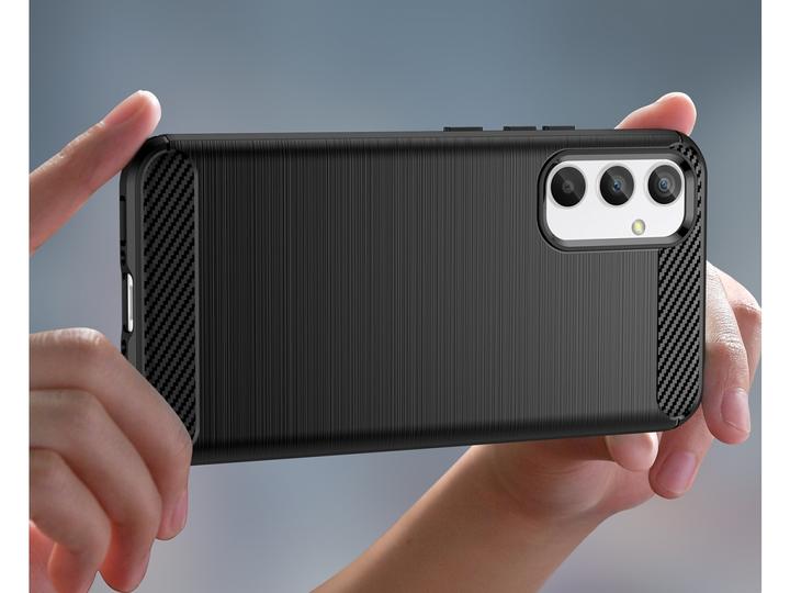 Actual product image Screenguard Carbon Brushed Soft TPU Case (Samsung Galaxy A35)