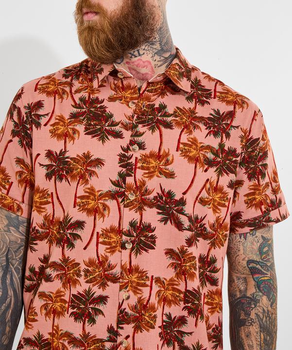 Actual product image Joe Browns Palm Tree Print Short Sleeve Shirt (XL)