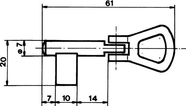 Produktbild MSL Klappringschlüssel SCHÄNIS 7351 (Einsteckschloss)