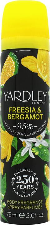 Yardley Freesia & Bergamot by London Body Fragrance Spray 77 ml (Eau de Toilette, 77 ml)