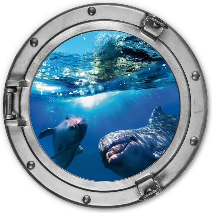 Produktbild Trenddeko 3D Optik - Dolphins Underwater (Ø 20 cm)