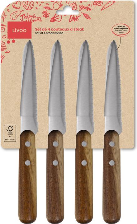 Produktbild Livoo Set mit 4 Steakmessern (4 Stück, Messer)