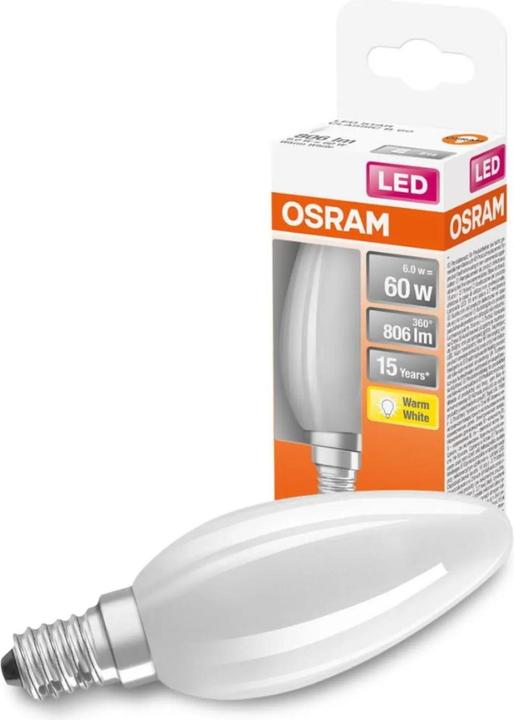 Actual product image Osram Star Classic B (E14, 6 W, 806 lm, 1 x, D)