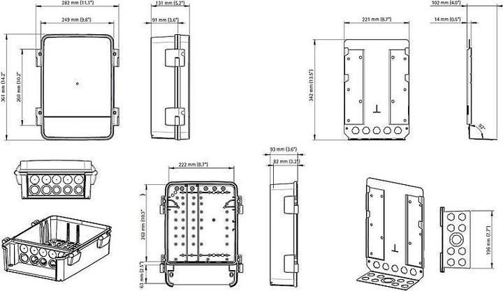Produktbild Axis Überwachungsgehäuse T98A17-VE MC Cabinet A 230V Weiss (Gehäuse)