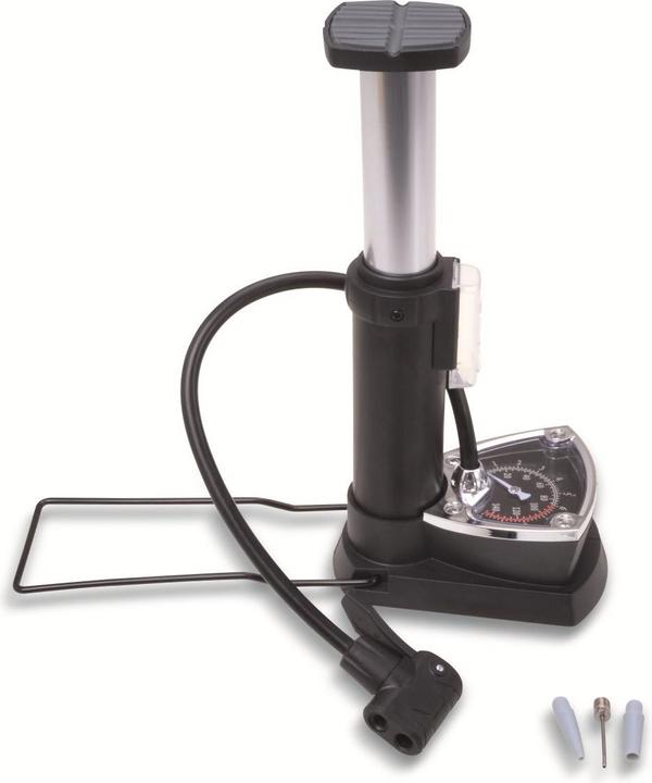 Filmer Fussluftpumpe Premium 49340 mit Manometer, 10 bar