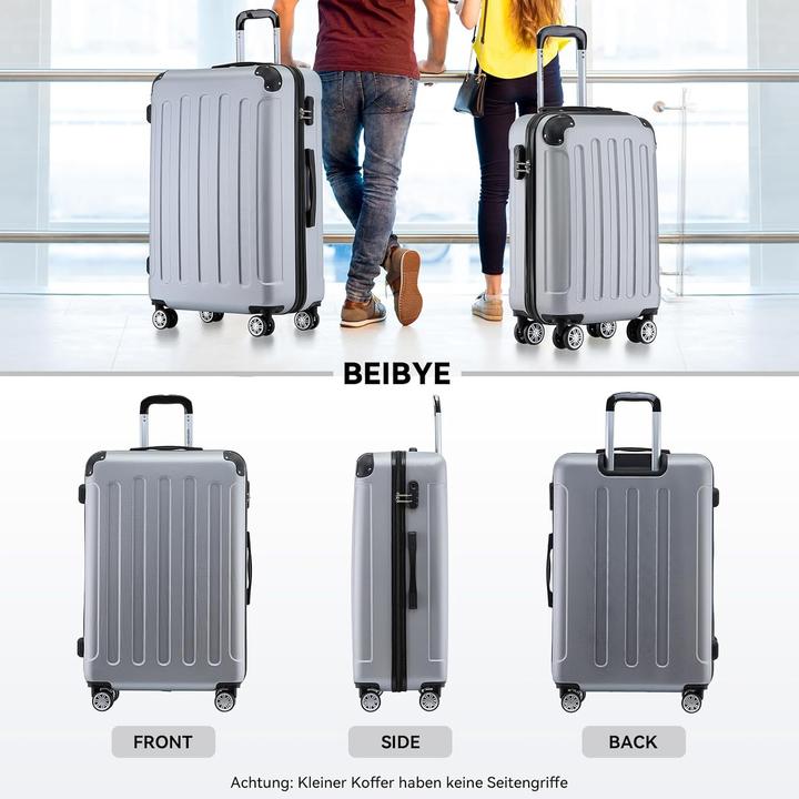 Actual product image Beibye Hartschalenkoffer mit Zahlenschloss (70 l, M (50 - 90l))