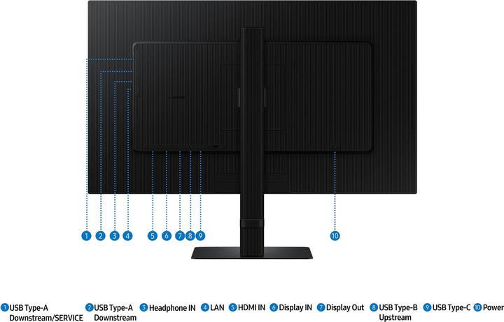 Produktbild Samsung ViewFinity S6 - S60UD (2560 x 1440 Pixel, 27")