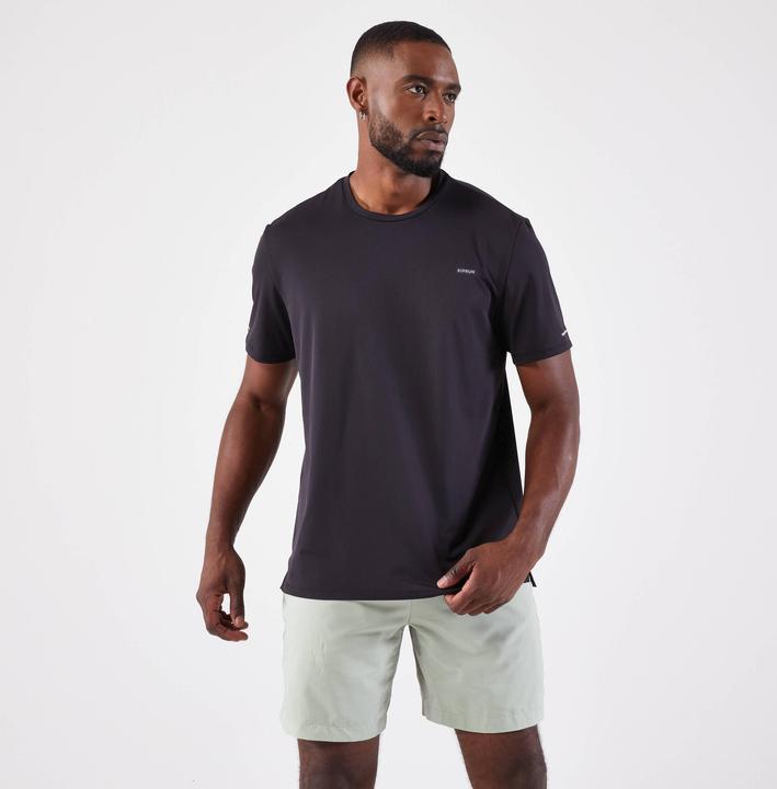 Kiprun Laufshirt kurzarm Herren atmungsaktiv - Run 500 Dry schwarz