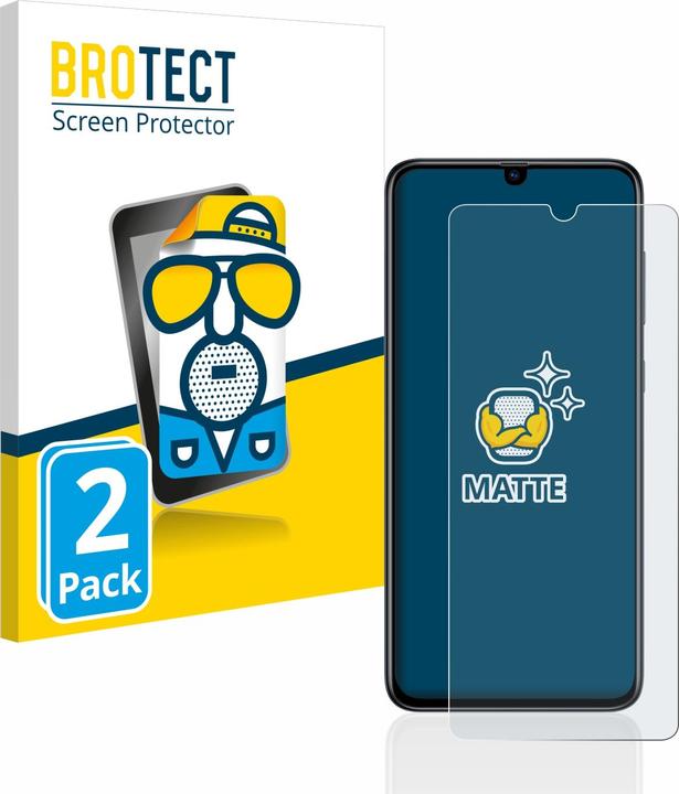 Actual product image BROTECT Anti-glare screen protector matt (2 Piece, Samsung Galaxy A70)