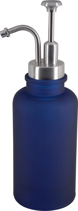 Actual product image spirella Soap dispenser Yoko 0.3 l, dark blue, glass