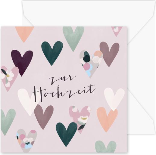 Image du produit Carte pop-up - Coeurs de mariage (1 pcs)