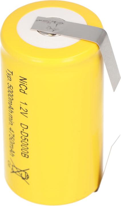 Produktbild AccuCell Akku KR-5000DEL Cadnica Mono mit Lötfahne in U-Form (1 Stk., Gerätespezifisch, 5000 mAh)