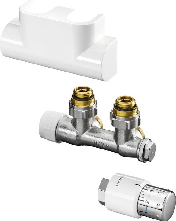 Actual product image Oventrop Connection set Multiblock T corner, white, Uni SH