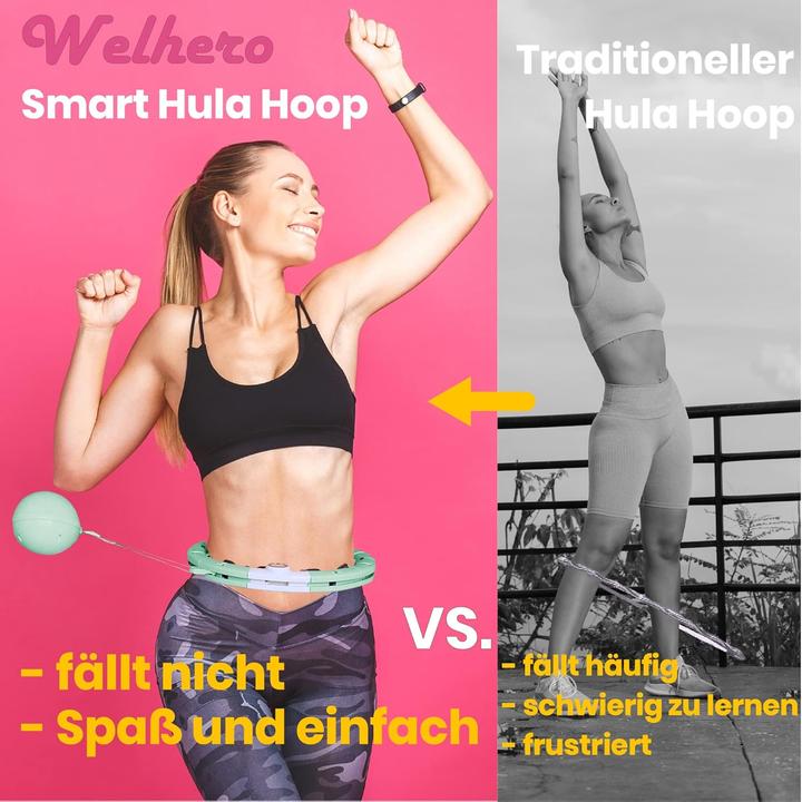 Actual product image Welhero Smart Hula-Hoop Reifen mit Zähler und Gewicht