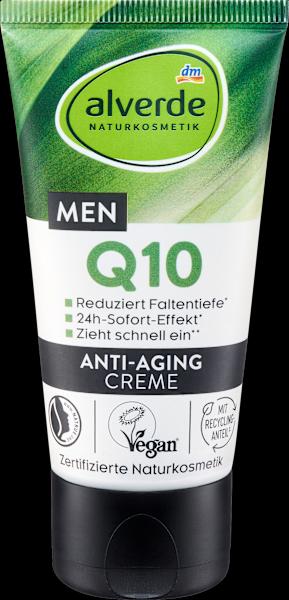 Actual product image dm alverde MEN Active Nature Q10 Anti-Wrinkle Cream (24h cream)