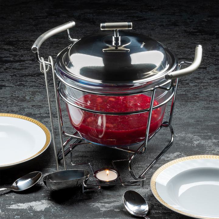 Actual product image Kinghoff TABLE SOUP HEATER 4 ELEMENTS. 4.0L KH-1417