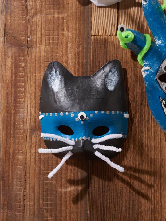 Produktbild VBS Kinder-Masken, Pappmaché, 6er-Set