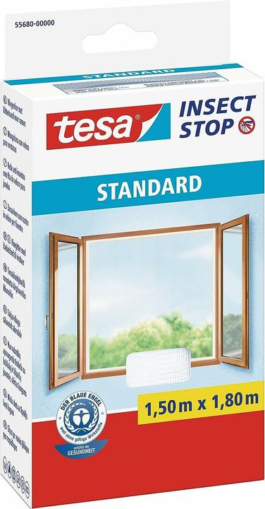 Actual product image tesa Insect screen STANDARD for windows, with Velcro tape, without drilling (150 x 180 cm)
