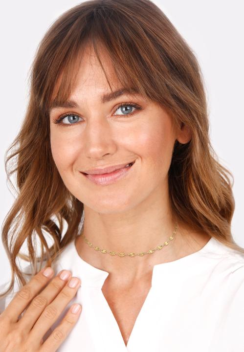 Immagine prodotto Elli Choker Stern-Look Plättchen Design (Argento, 36 cm)