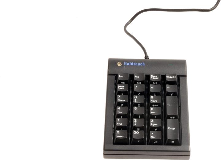 Actual product image Evoluent Goldtouch Keyboard USB Numeric (DE, Cable)