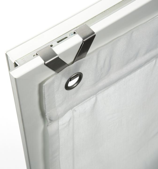 Produktbild Gardinia Haken in Edelstahl-Optik, 2-er Pack