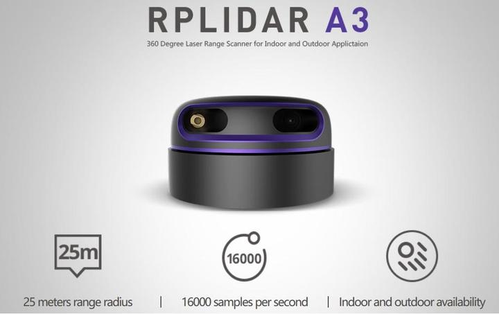 Actual product image Slamtec RPLIDAR A3M1 360° 10 - 25 m (Sensor)