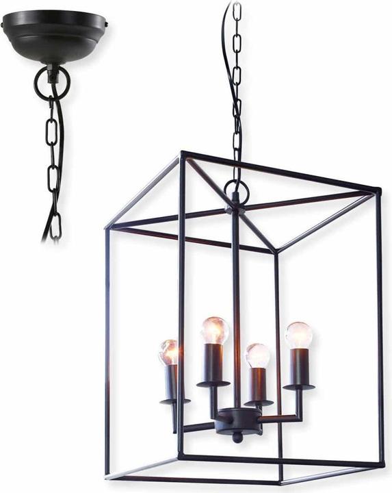 Immagine prodotto Loberon Lampada a sospensione Elian nero antico (E14)