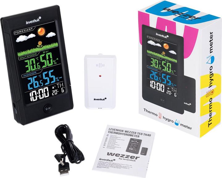 Actual product image Levenhuk Wezzer Teo TH40 thermohygrometer