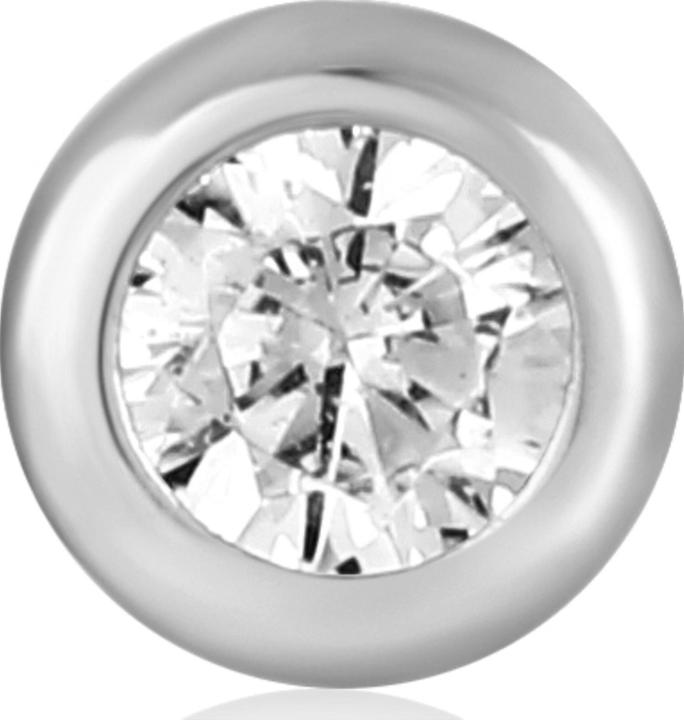 Image du produit Ania Haie Clou d'oreille Sparkle Bezel Barbell 925 argent sterling (Argent 925)