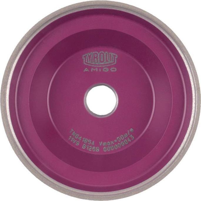 Actual product image Tyrolit Cup grinding wheel AMIGO 100 mm highl.st. geh., HSS, Un-/Nl.st. geh. 126 Bore 20 mm (B126)